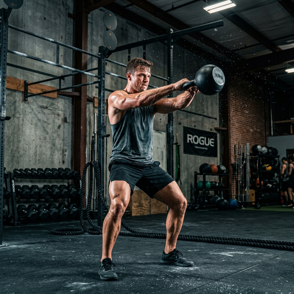 Zone d'entraînement fonctionnel et crossfit chez Biig Ramy Casablanca